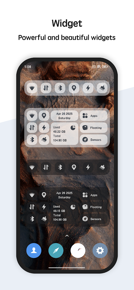 System Monitor Cpu Ram Battery screenshot