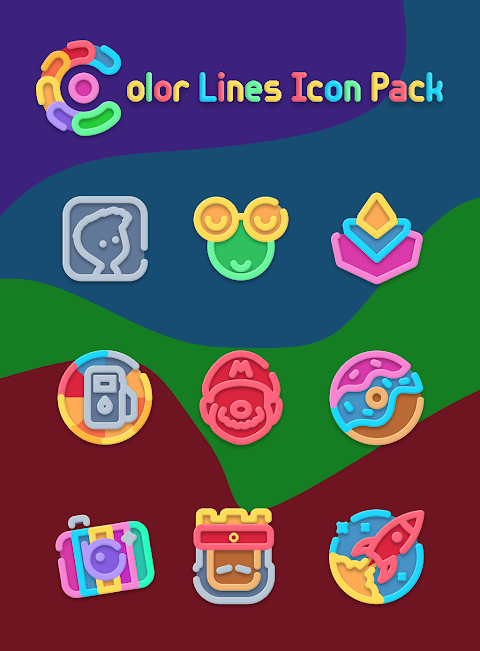 Color Line – Vibrant Icon Pack screenshot