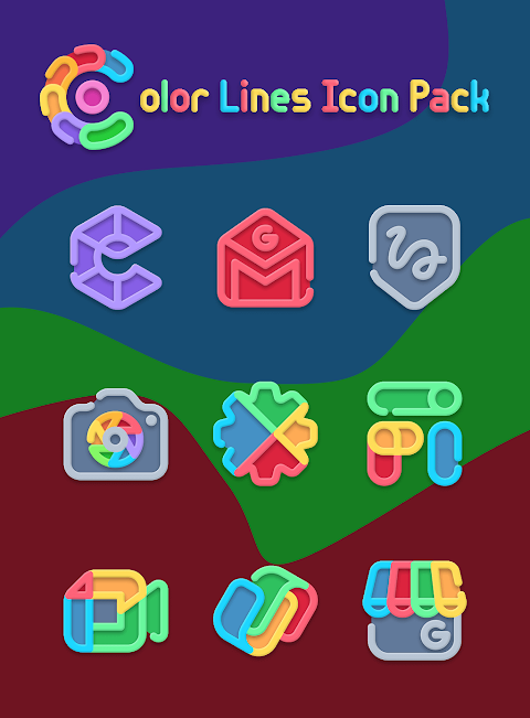 Color Line – Vibrant Icon Pack screenshot