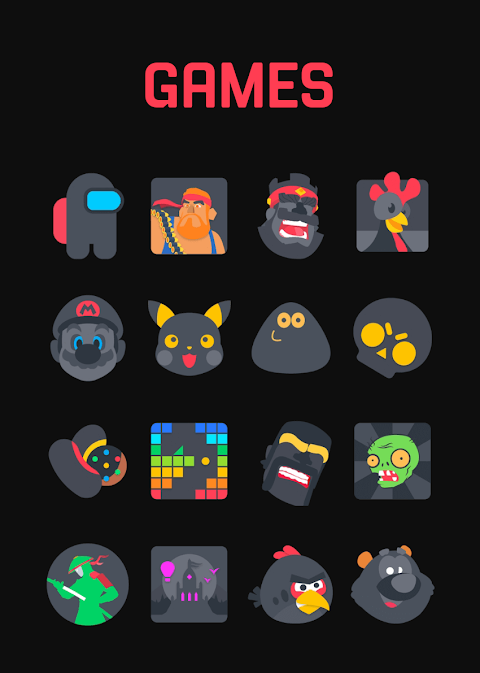 Asphalt – Dark Icon Pack screenshot