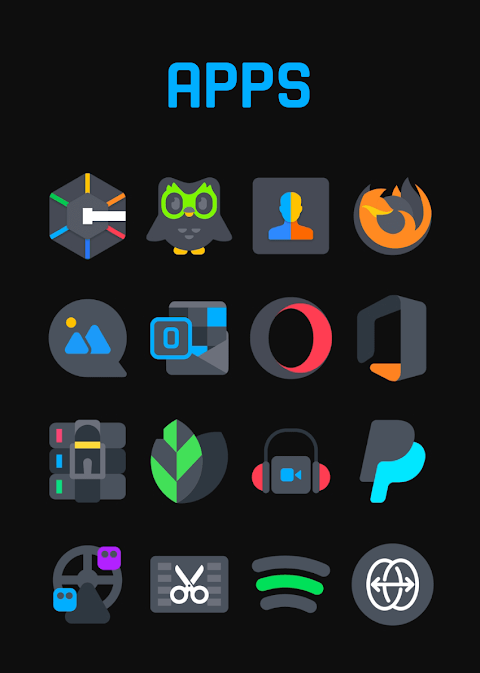 Asphalt – Dark Icon Pack screenshot