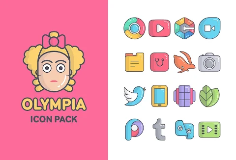 Olympia – Cartoon Icons Pack screenshot
