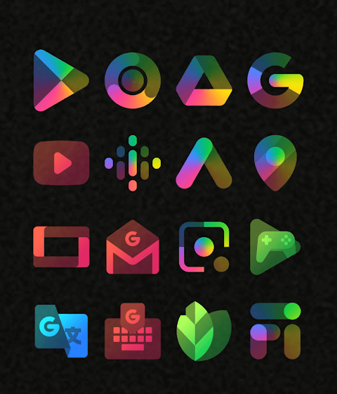 Colorful Transparent Icon Pack screenshot