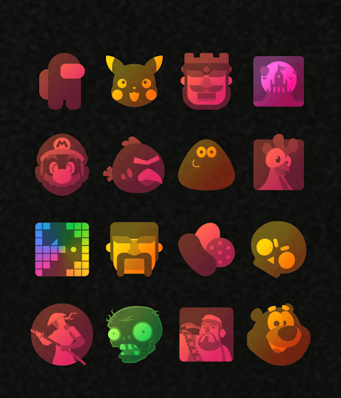 Colorful Transparent Icon Pack screenshot