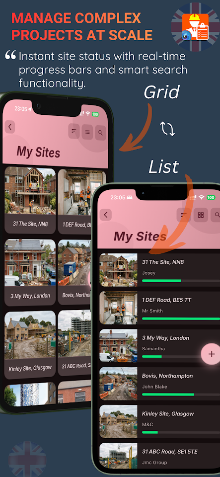 SiteReport Snag List & Defects screenshot