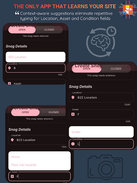 SiteReport Snag List & Defects screenshot