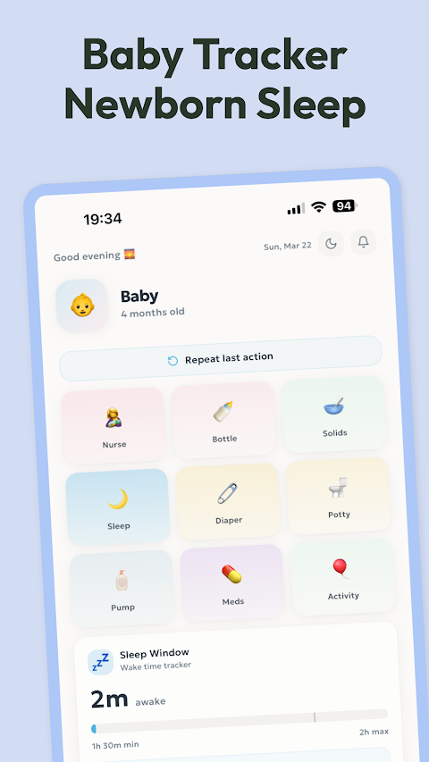 Baby Tracker Newborn Sleep Log screenshot