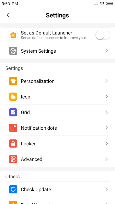X Launcher Pro screenshot
