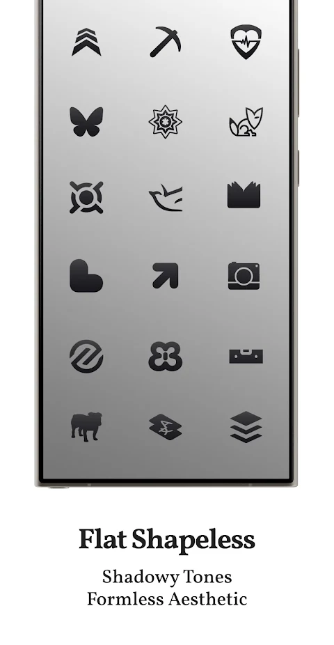 Dark Shapeless Icon Pack screenshot