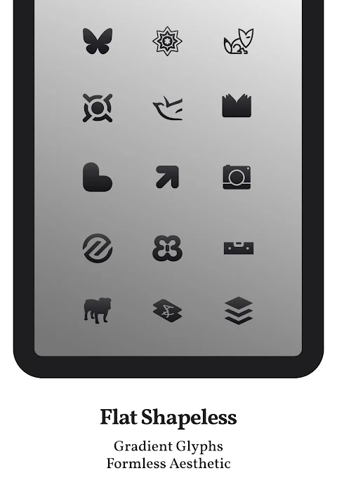 Dark Shapeless Icon Pack screenshot