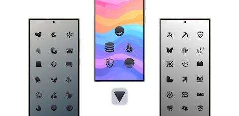 Dark Shapeless Icon Pack screenshot