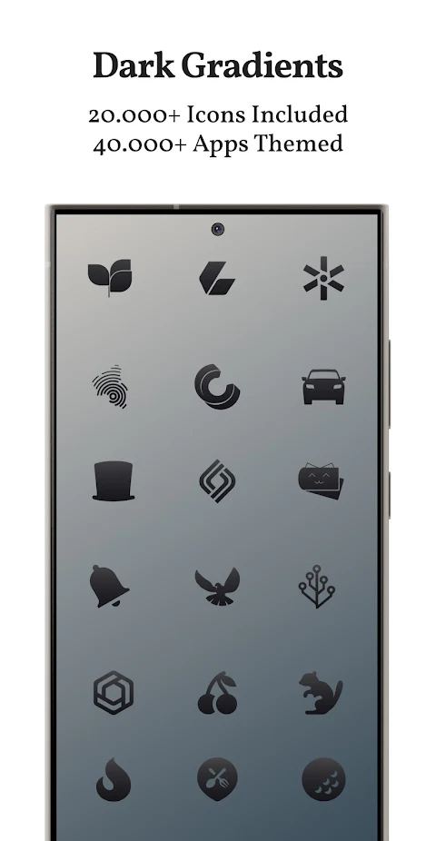 Dark Shapeless Icon Pack screenshot