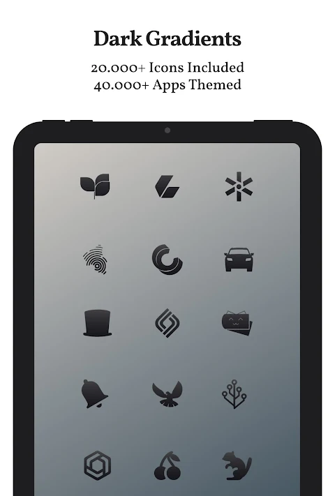 Dark Shapeless Icon Pack screenshot