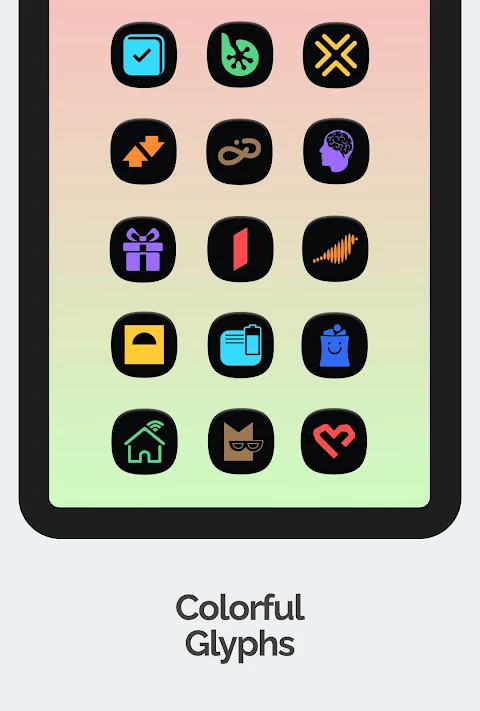 One 3D Chroma Dark Icon Pack screenshot