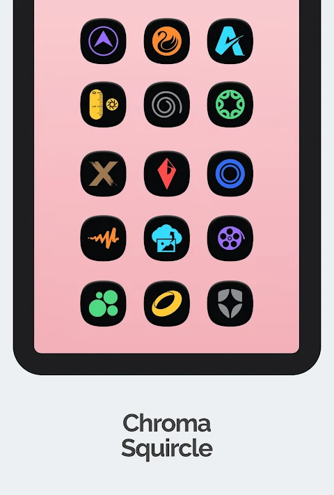 One 3D Chroma Dark Icon Pack screenshot