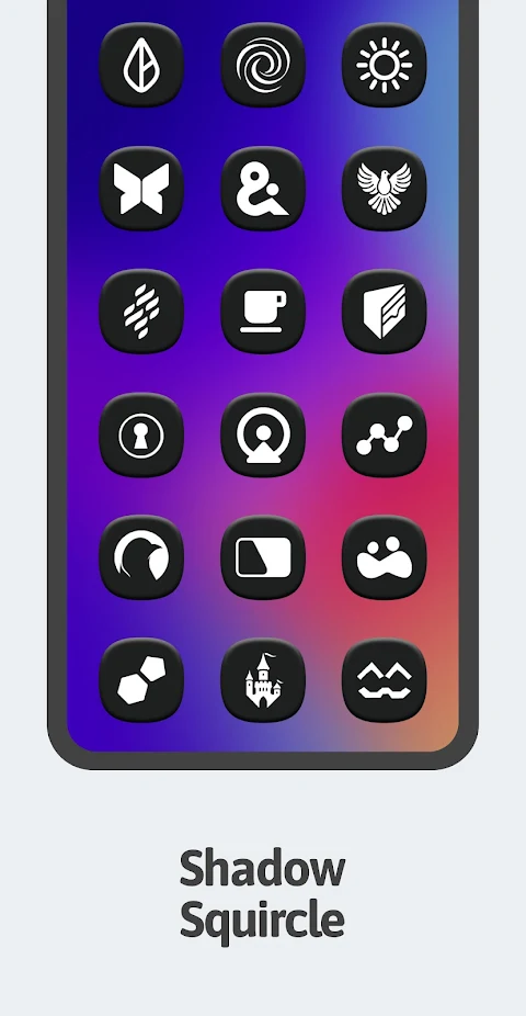 One 3D Dark Icon Pack screenshot