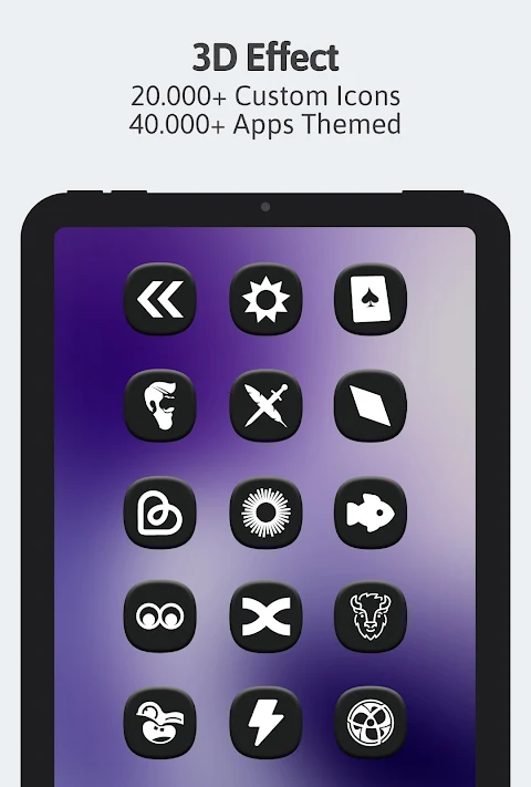 One 3D Dark Icon Pack screenshot