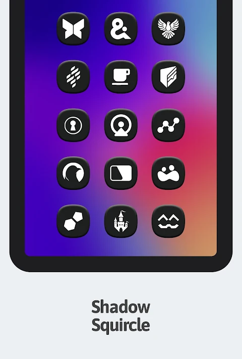 One 3D Dark Icon Pack screenshot