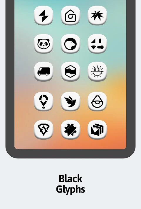 One 3D White Icon Pack screenshot