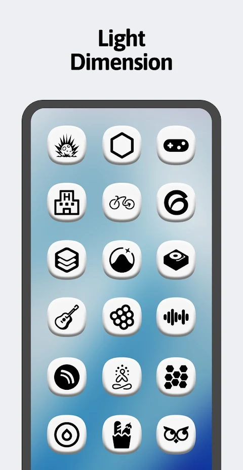 One 3D White Icon Pack screenshot