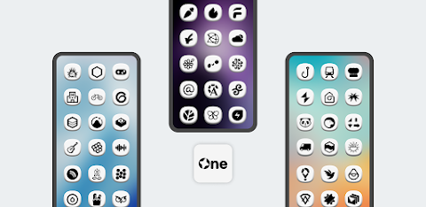 One 3D White Icon Pack screenshot