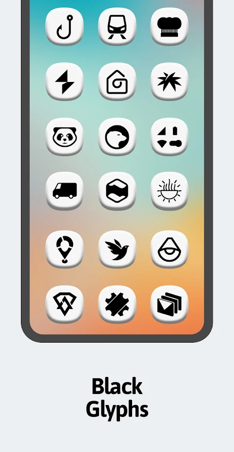 One 3D White Icon Pack screenshot