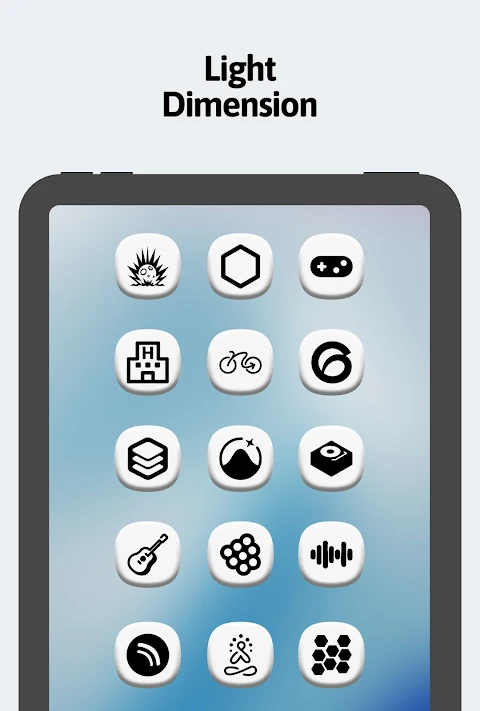 One 3D White Icon Pack screenshot