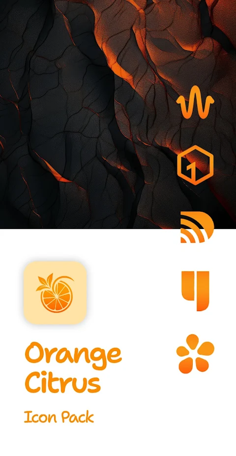 Orange Citrus Icon Pack screenshot