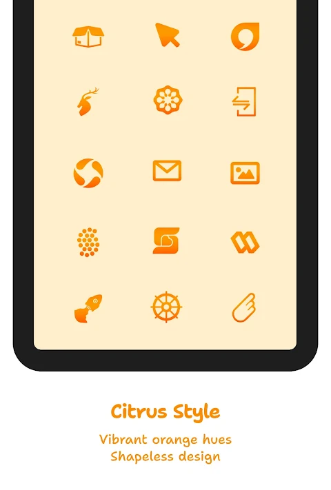 Orange Citrus Icon Pack screenshot