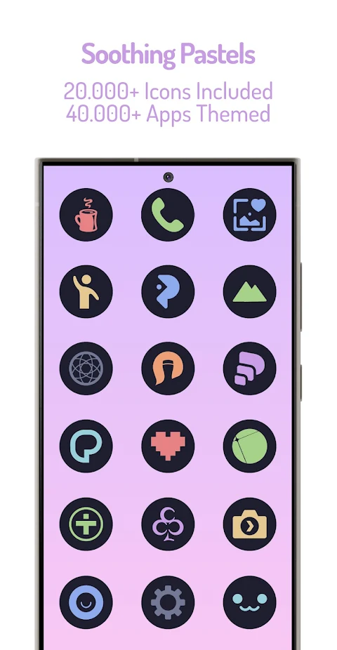 Pastel Dark Icon Pack screenshot