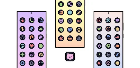 Pastel Dark Icon Pack screenshot