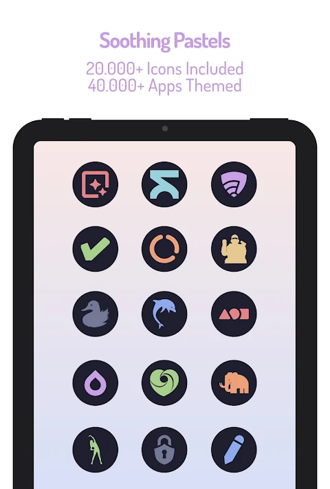Pastel Dark Icon Pack screenshot