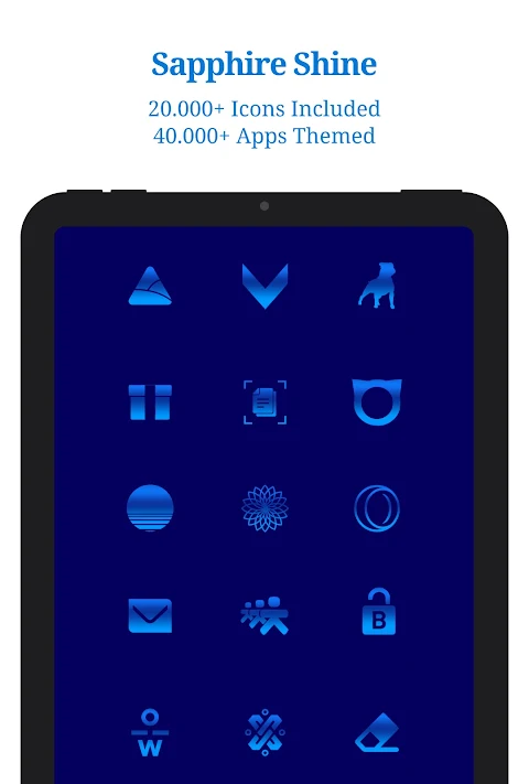 Sapphire Blue Icon Pack screenshot