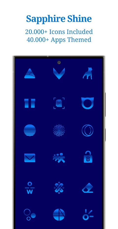 Sapphire Blue Icon Pack screenshot