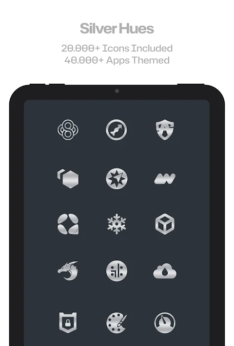 Silver Steel Icon Pack screenshot