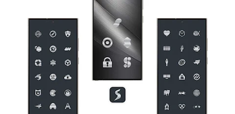 Silver Steel Icon Pack screenshot