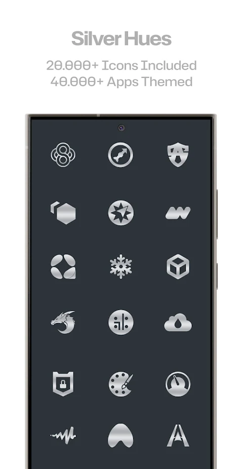 Silver Steel Icon Pack screenshot