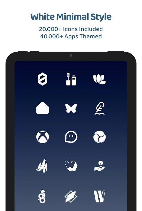 White Moonlight Icon Pack screenshot