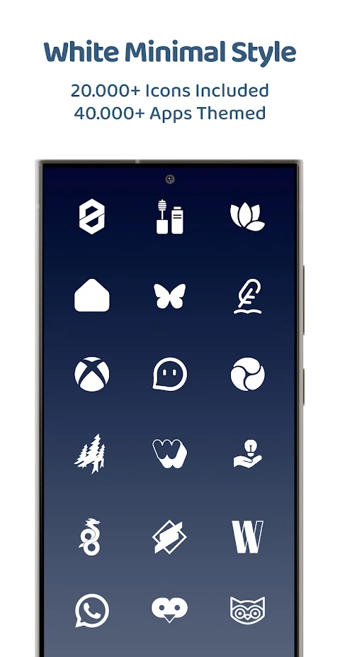 White Moonlight Icon Pack screenshot