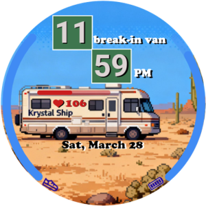 Break-in Van: 8-Bit Pixel Face