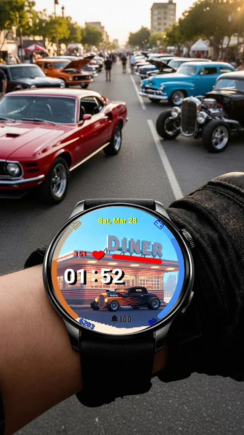 Hotrod Diner: Retro Pixel screenshot