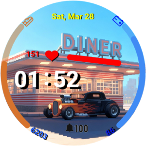Hotrod Diner: Retro Pixel