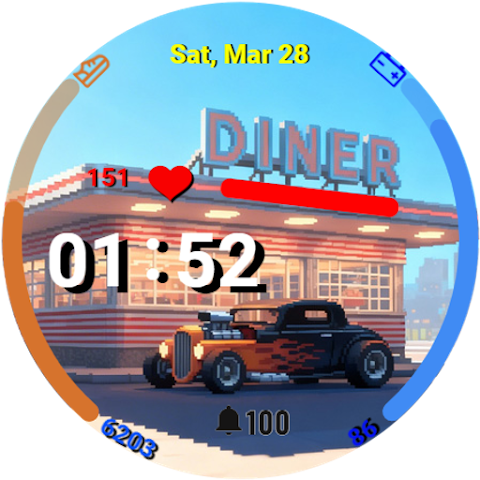 Hotrod Diner: Retro Pixel screenshot