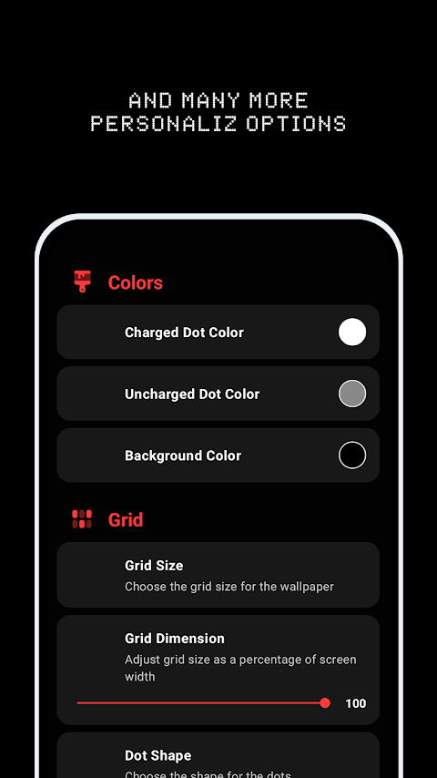 Dots Live Wallpaper – Battery screenshot