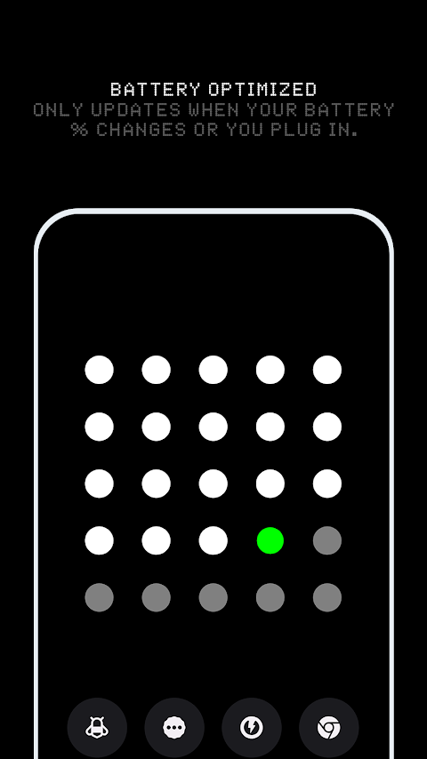 Dots Live Wallpaper – Battery screenshot