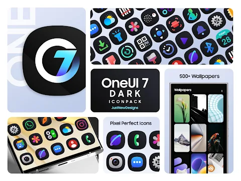 One UI Dark IconPack screenshot