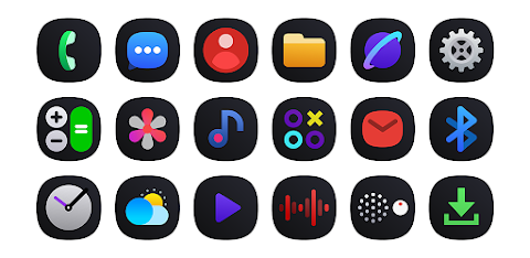 One UI Dark IconPack screenshot