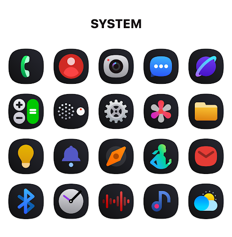 One UI Dark IconPack screenshot
