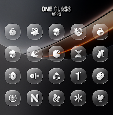 One UI Glass IconPack screenshot