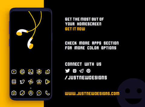 YellowLine Icon Pack : LineX screenshot
